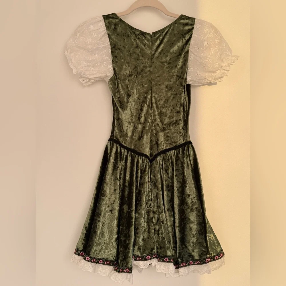 Dolls kill BAVARIAN MAIDEN COSTUME SET with headpiece and choker Octoberfest - Picture 3 of 5